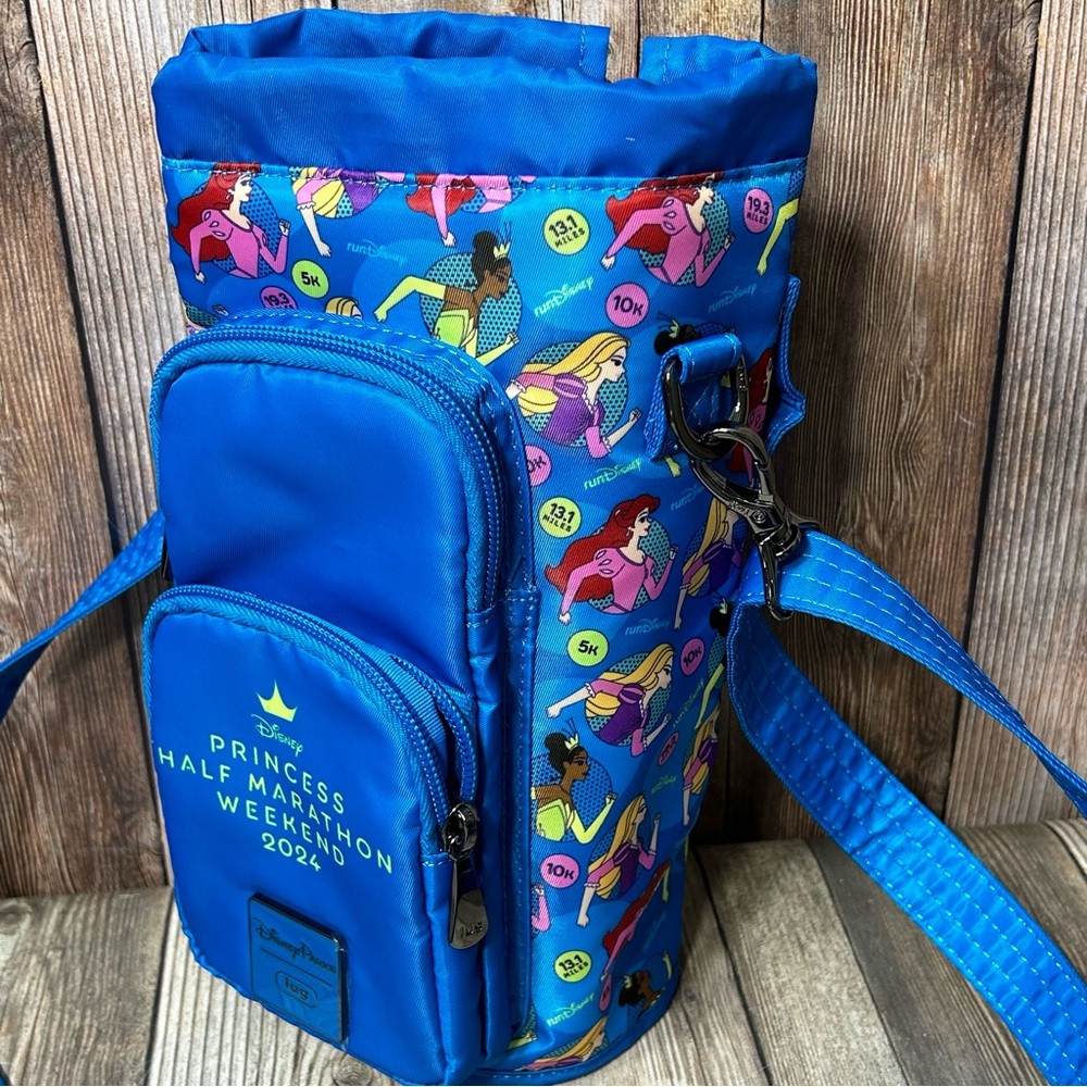 2024 RunDisney Princess Half Marathon Weekend Lug Bottle Holder Crossbody Bag